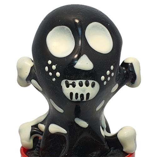 CONDOMERIE - HANDBEMALTE NEUHEITSKONDOME TOTENKOPF SCHWARZ MODELL 2
